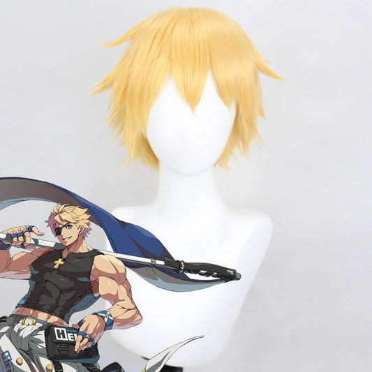 Guilty Gear -Strive- Sin Kiske Golden Cosplay Wig