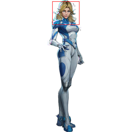 Marvel Rivals Invisible Woman Golden Cosplay Wig