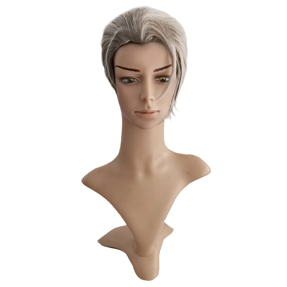 Final Fantasy VII Remake FF7 Rufus Shinra Silver Cosplay Wig