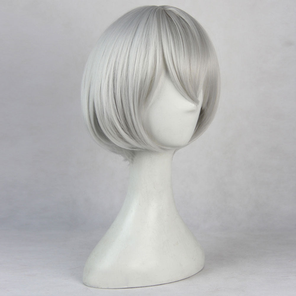 Zombieland Saga Konno Junko Silver Grey Cosplay Wig