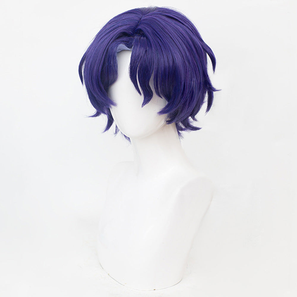 Honkai: Star Rail Dr.Ratio Purple Cosplay Wig