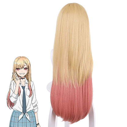 My Dress-Up Darling Sono Bisque Doll Wa Koi Wo Suru Kitagawa Marin Golden Pink Cosplay Wig