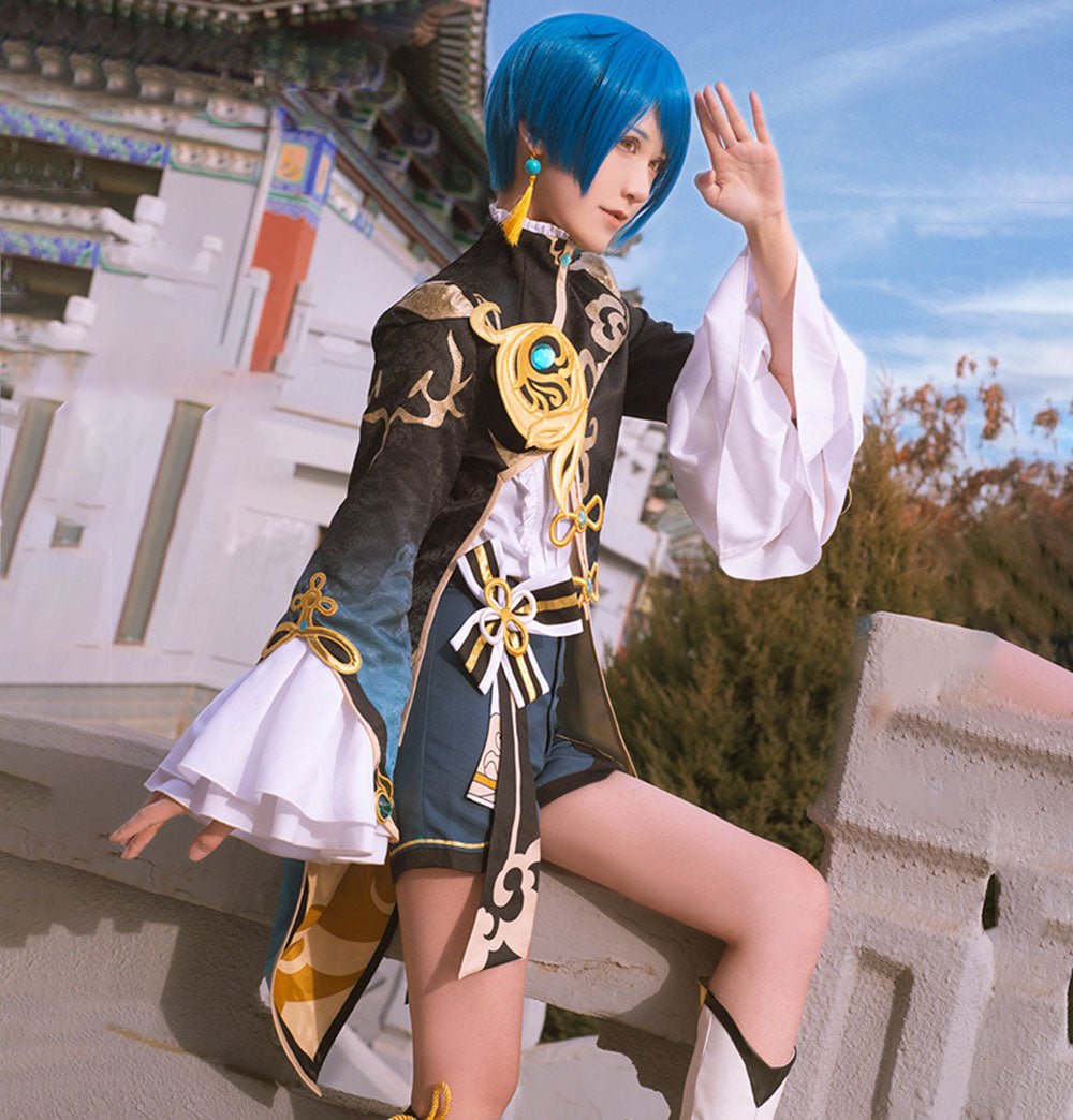 Genshin Impact Xingqiu High Quality Anime Game Halloween Cosplay Costume - Qcoser