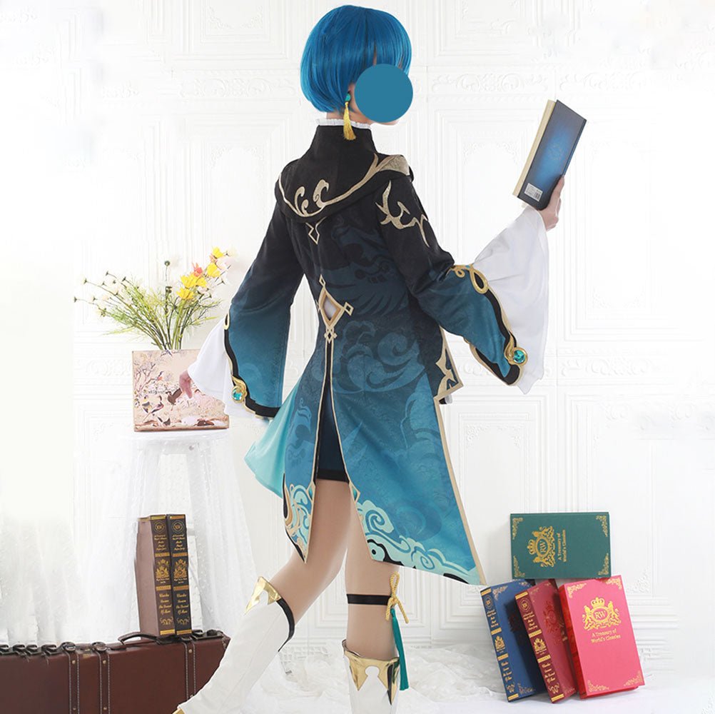 Genshin Impact Xingqiu High Quality Anime Game Halloween Cosplay Costume - Qcoser